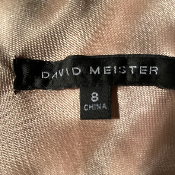 David Meister gold cocktail dress. - Picture 5 of 5